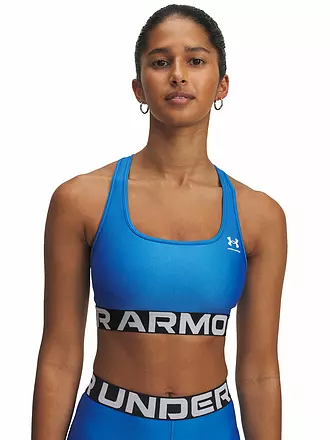 UNDER ARMOUR | Reggiseno sportivo da donna HeatGear® Armour a supporto medio | blau